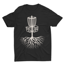 Load image into Gallery viewer, Rooted Disc Golf Basket Target Goal Roots Shirt
