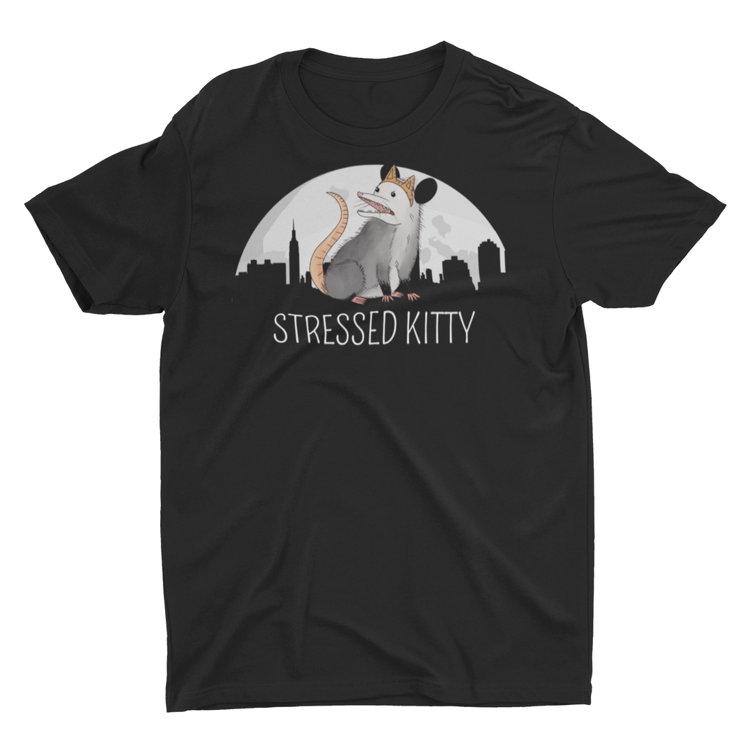 Stressed Kitty Opossum Meme Unisex Classic T-Shirt