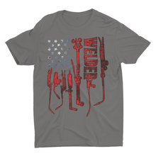 Load image into Gallery viewer, Patriotic American Flag Welder welding Shirt
