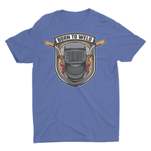 Load image into Gallery viewer, Born to Weld Welding Hood Unisex Classic T-Shirt
