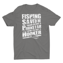 Load image into Gallery viewer, Fishing Saved Me, Sarcastic Funny Fishing Saying Shirts
