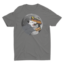 Load image into Gallery viewer, Screaming Opossum Eating a Hamburger in Front of the Moon Unisex Classic T-Shirt
