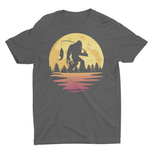 Load image into Gallery viewer, Big Foot Fishing Night Sky Bigfoot Unisex T-Shirt
