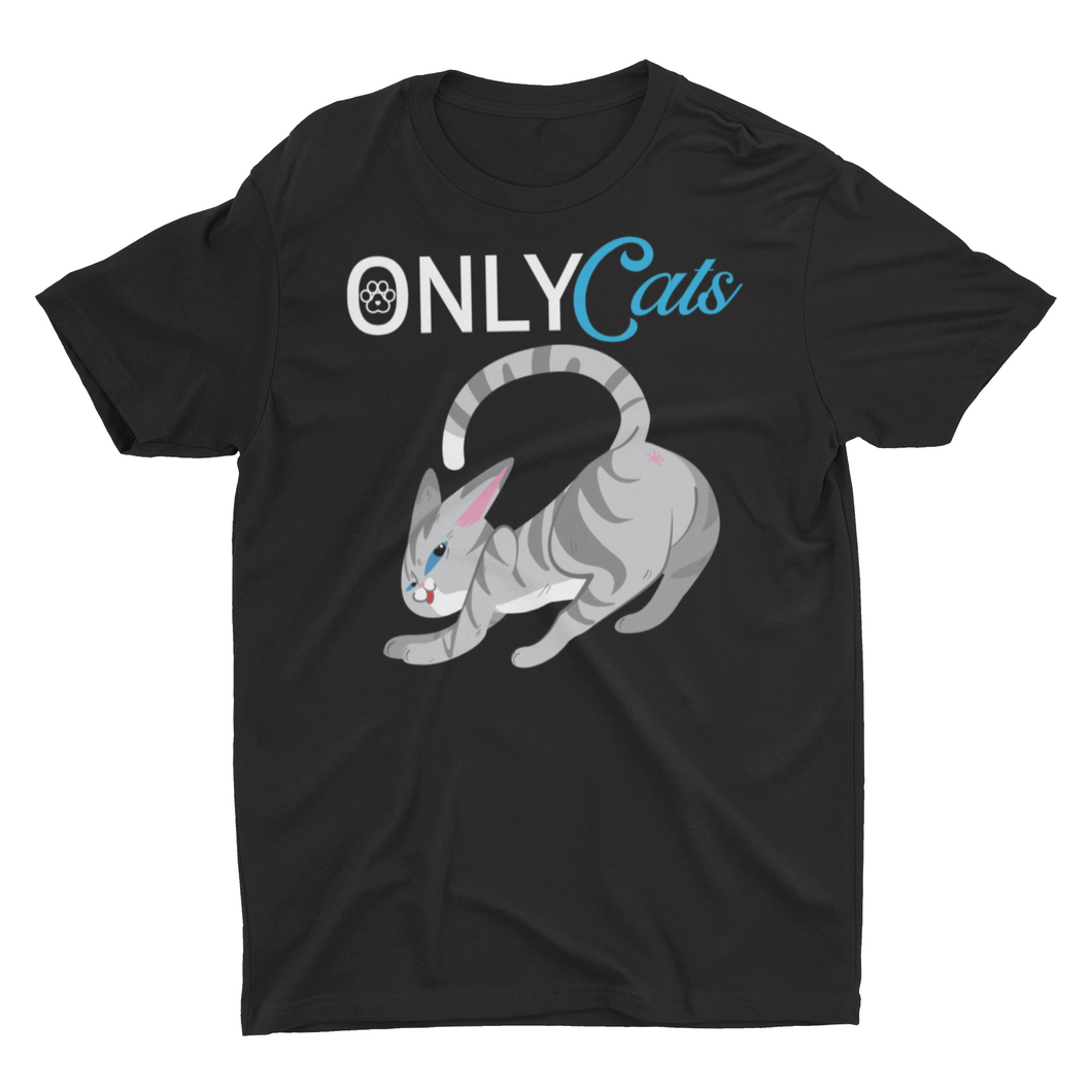 Cute Cat Only Cats Adult Fans Meme Shirt