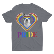 Load image into Gallery viewer, Pitbull Gay Pride Rainbow Heart Unisex Classic T-Shirt
