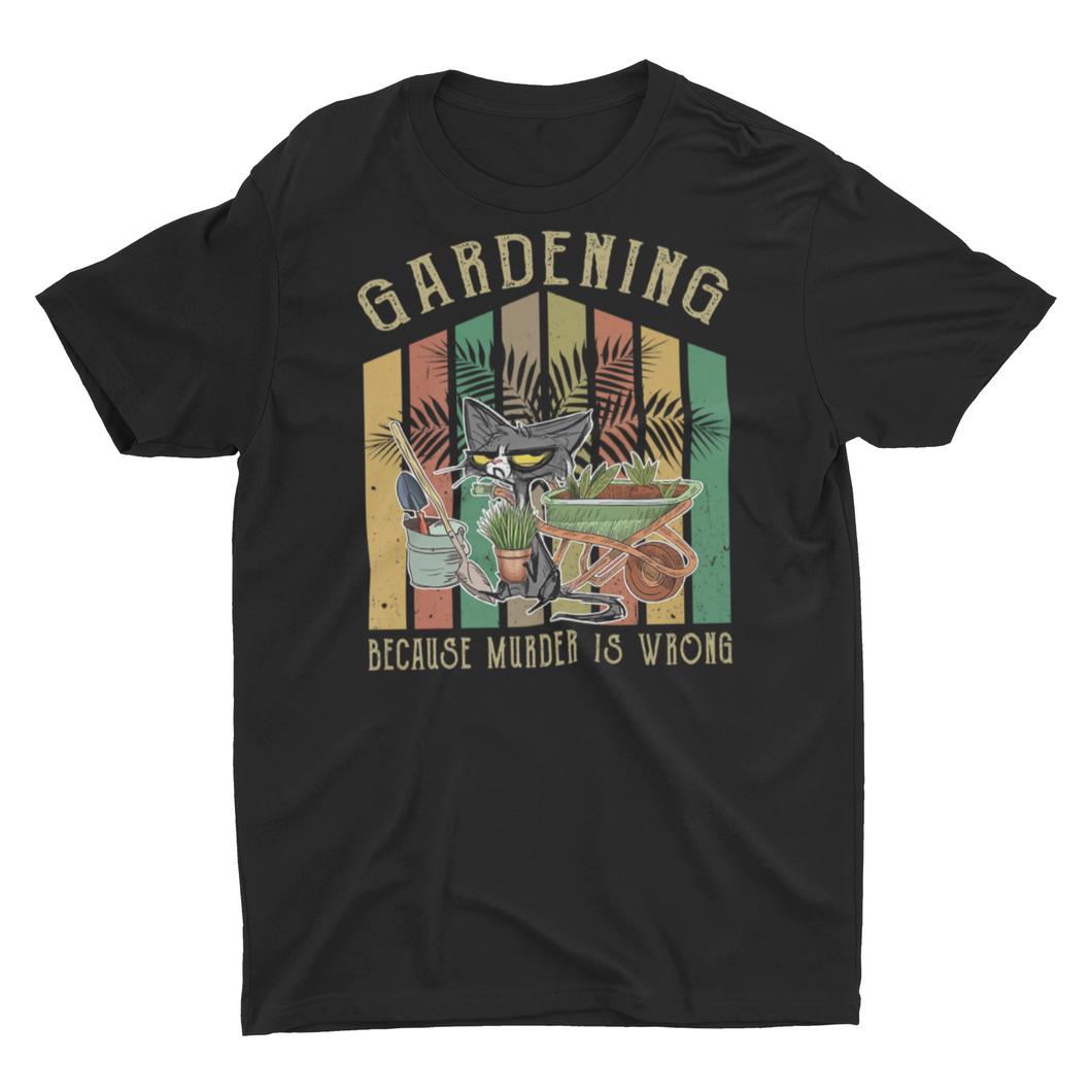 Funny Plant Mom Gardening Cat House Plant Unisex T-Shirt