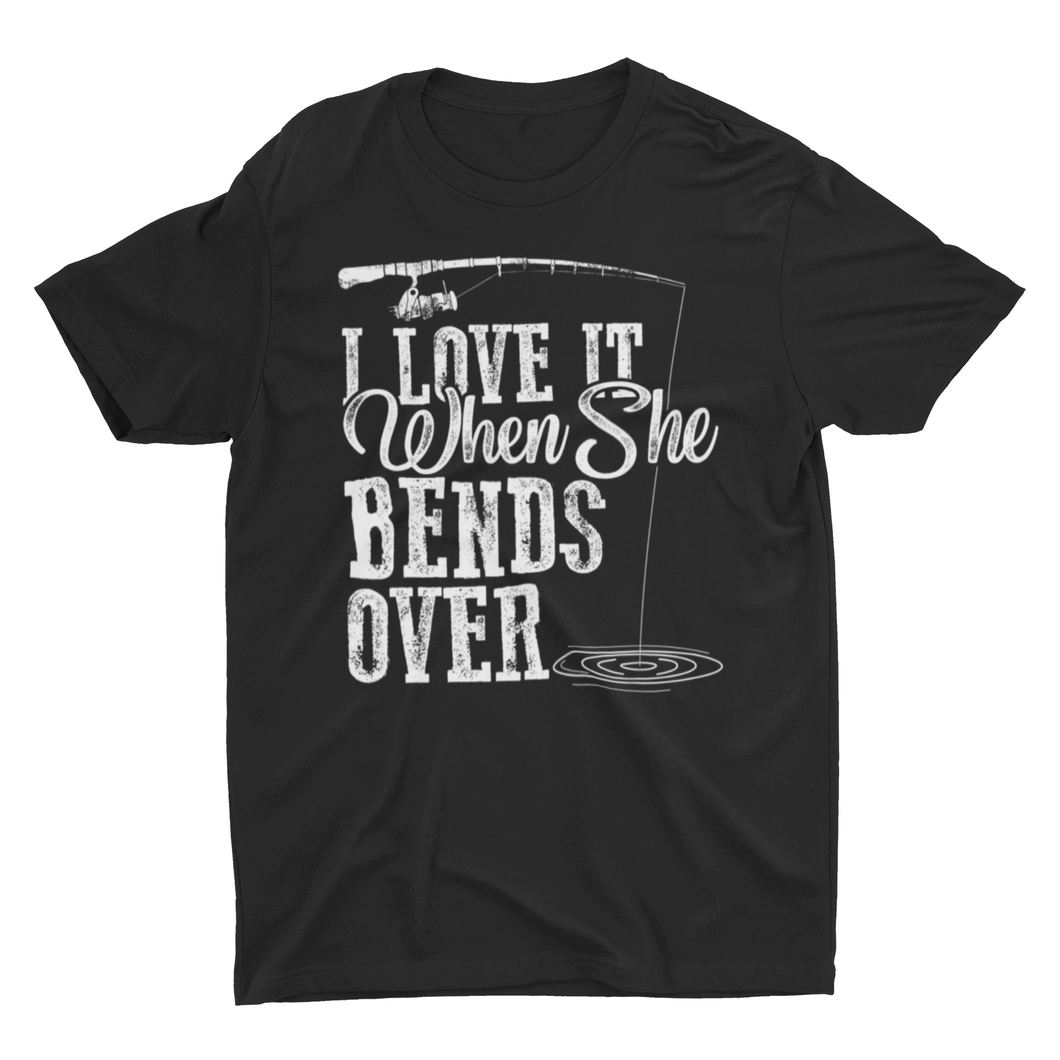Distressed Funny Fishing Shirts Fishing Rod