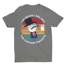 Load image into Gallery viewer, Chicken Nuggets Retro Sunset Unisex Classic T-Shirt, Funny Meme Shirt.

