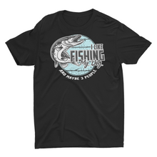 Load image into Gallery viewer, I Like Fishing, My Dog And Maybe 3 People Funny Fishing Shirt
