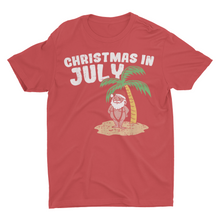 Load image into Gallery viewer, Beach Santa Christmas In July Unisex Classic T-Shirt
