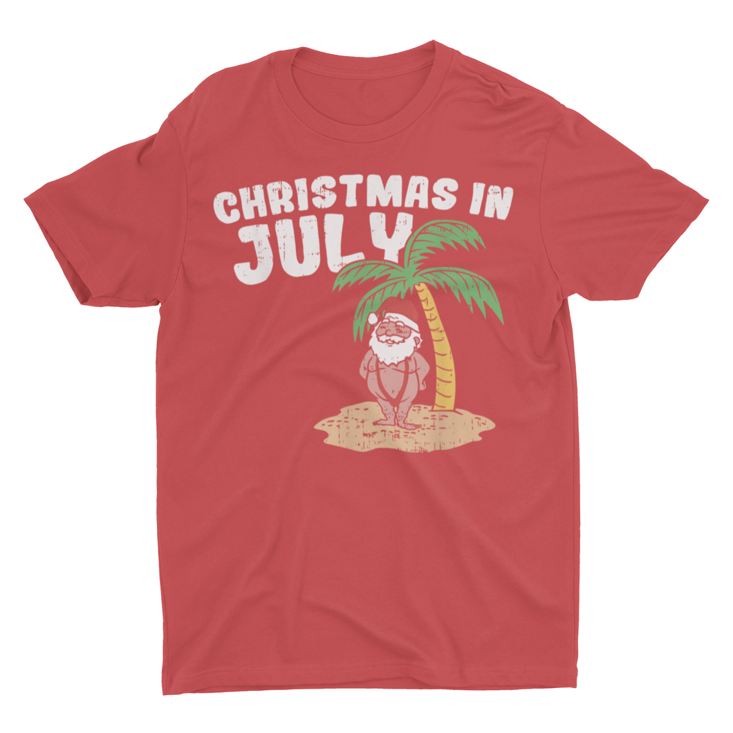 Beach Santa Christmas In July Unisex Classic T-Shirt