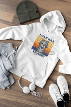 Load image into Gallery viewer, Cute Raccoon, I Can Has Trash? Funny Meme Men&#39;s Hoodie
