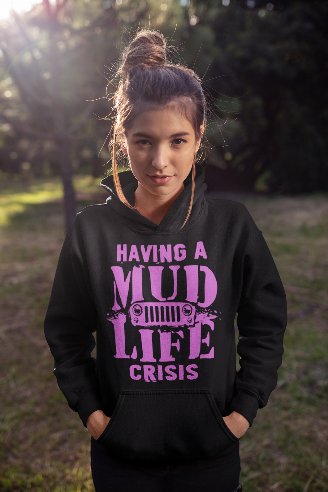 Having A Mud Life Crisis Mudding Off Road 4X4 Hoodies