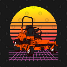 Load image into Gallery viewer, Retrowave Zero Turn Lawn Mower Landscaping Unisex Classic T-Shirt

