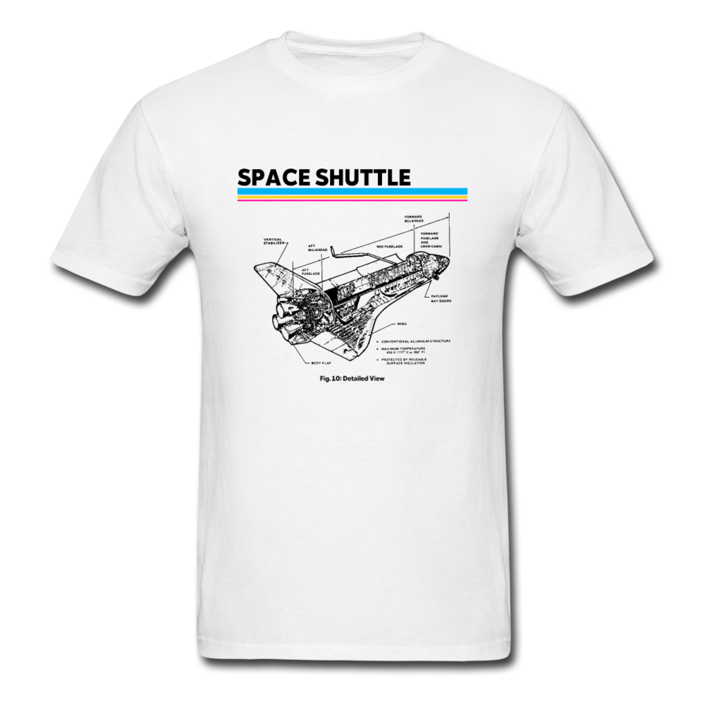 Space Shuttle Detailed View Tee - E.G. Supplies 