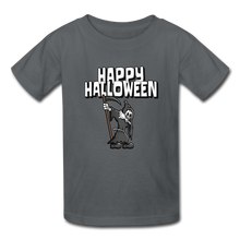Load image into Gallery viewer, Happy Halloween Grim Reaper Kids&#39; T-Shirt - charcoal

