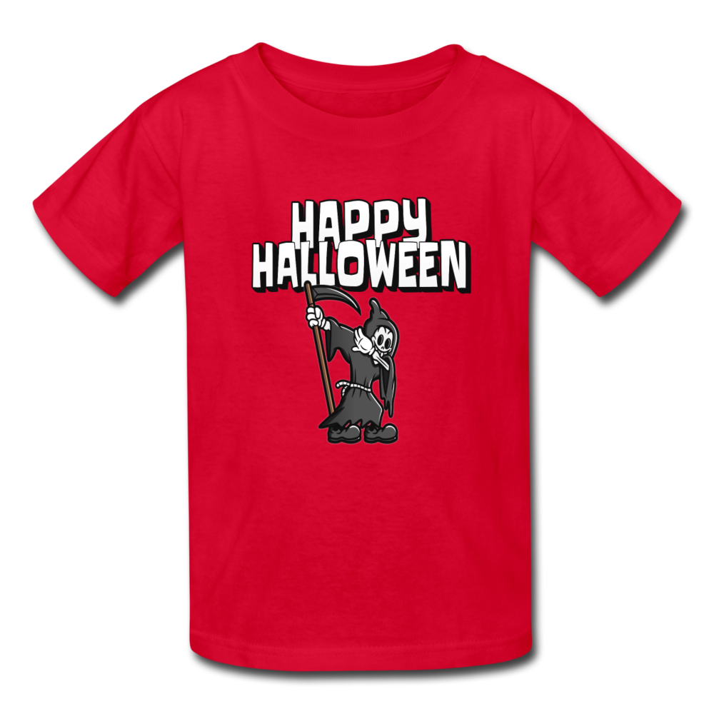 Happy Halloween Grim Reaper Kids' T-Shirt - red
