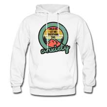 Load image into Gallery viewer, Hold on Let Me Overthink This, Anxiety Hoodie - white

