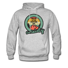 Load image into Gallery viewer, Hold on Let Me Overthink This, Anxiety Hoodie - heather gray
