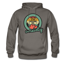Load image into Gallery viewer, Hold on Let Me Overthink This, Anxiety Hoodie - asphalt gray
