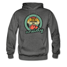 Load image into Gallery viewer, Hold on Let Me Overthink This, Anxiety Hoodie - charcoal gray
