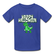 Load image into Gallery viewer, Trex Dabbing Happy Halloween Kids&#39; T-Shirt - royal blue
