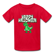 Load image into Gallery viewer, Trex Dabbing Happy Halloween Kids&#39; T-Shirt - red
