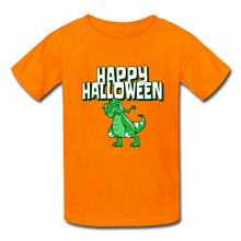 Load image into Gallery viewer, Trex Dabbing Happy Halloween Kids&#39; T-Shirt - orange
