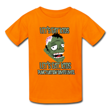Load image into Gallery viewer, Let&#39;s Eat Kids Punctuation Saves Lives Kids&#39; T-Shirt - orange

