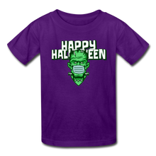 Load image into Gallery viewer, Halloween Frankenstein Wearing a Mask 2020 Kids&#39; T-Shirt - purple
