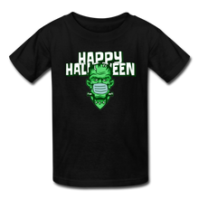 Load image into Gallery viewer, Halloween Frankenstein Wearing a Mask 2020 Kids&#39; T-Shirt - black

