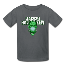 Load image into Gallery viewer, Halloween Frankenstein Wearing a Mask 2020 Kids&#39; T-Shirt - charcoal
