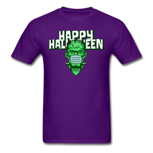 Load image into Gallery viewer, Halloween Frankenstein Wearing a Mask 2020  Unisex T-Shirt - purple
