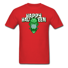 Load image into Gallery viewer, Halloween Frankenstein Wearing a Mask 2020  Unisex T-Shirt - red
