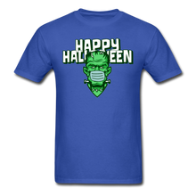 Load image into Gallery viewer, Halloween Frankenstein Wearing a Mask 2020  Unisex T-Shirt - royal blue
