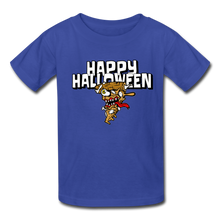 Load image into Gallery viewer, Happy Halloween Monster Pizza Kids&#39; T-Shirt - royal blue
