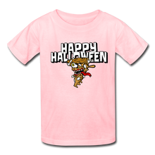 Load image into Gallery viewer, Happy Halloween Monster Pizza Kids&#39; T-Shirt - pink
