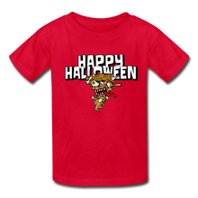 Load image into Gallery viewer, Happy Halloween Monster Pizza Kids&#39; T-Shirt - red
