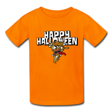 Load image into Gallery viewer, Happy Halloween Monster Pizza Kids&#39; T-Shirt - orange
