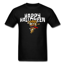 Load image into Gallery viewer, Happy Halloween Monster Pizza  Unisex Classic T-Shirt - black
