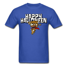 Load image into Gallery viewer, Happy Halloween Monster Pizza  Unisex Classic T-Shirt - royal blue
