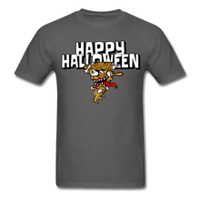 Load image into Gallery viewer, Happy Halloween Monster Pizza  Unisex Classic T-Shirt - charcoal
