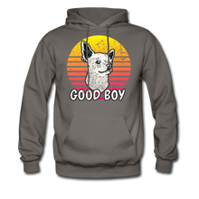 Load image into Gallery viewer, Good Boy Tattooed Chihuahua Hoodie - asphalt gray
