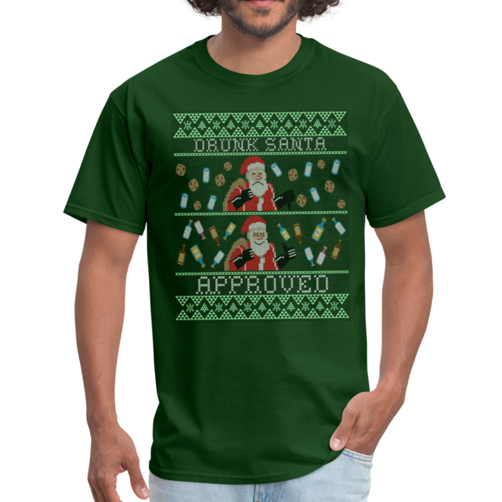 Drunk Santa Approved Unisex Classic T-Shirt - forest green