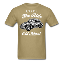 Load image into Gallery viewer, Enjoy The Ride VW Beetle T-Shirt - khaki
