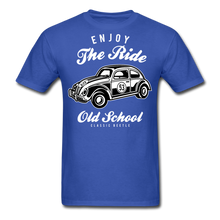 Load image into Gallery viewer, Enjoy The Ride VW Beetle T-Shirt - royal blue
