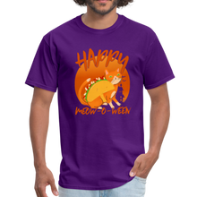 Load image into Gallery viewer, Happy Meow-O-Ween Taco Cat Unisex Classic T-Shirt - purple
