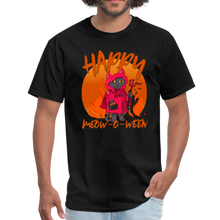 Load image into Gallery viewer, Happy Meow-o-ween Halloween Cat  T-Shirt - black
