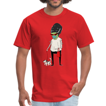 Load image into Gallery viewer, Adults Bride of Frankenstein wearing a mask T-Shirt - red
