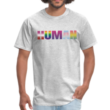 Load image into Gallery viewer, Human Rainbow Pride Unisex T-Shirt - heather gray
